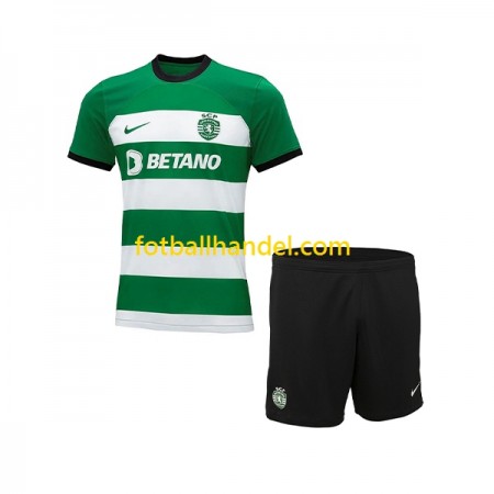 Barn Fotballdrakter Sporting Lisbon Hjemme 2023-24 Kortermet